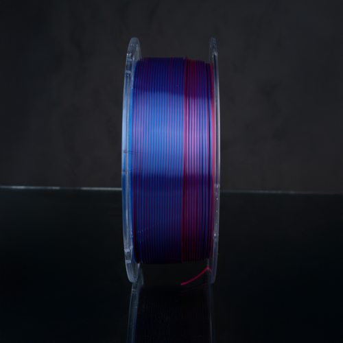 PLA Silk Filament Two Colors: Blue and Purple - Image 3