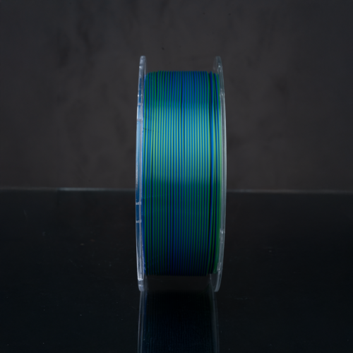 PLA Silk Filament Two Colors: Green and Blue - Image 3