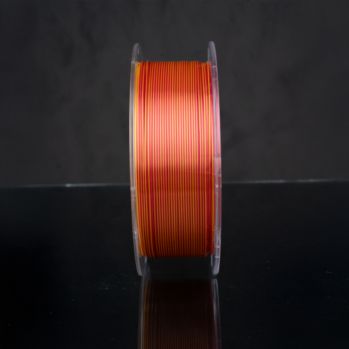 PLA Silk Filament Two Colors: Red and Gold - Image 3