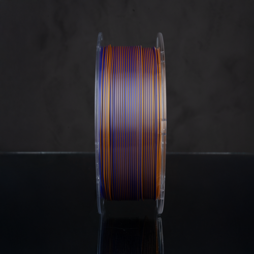 PLA Silk Filament Two Colors: Purple and Gold - Image 3